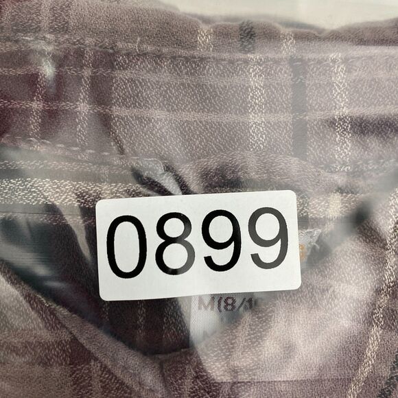 Carhartt Flannel Shirt Purple Plaid Button Up Cotton Workwear Womens Medium - Picture 9 of 9